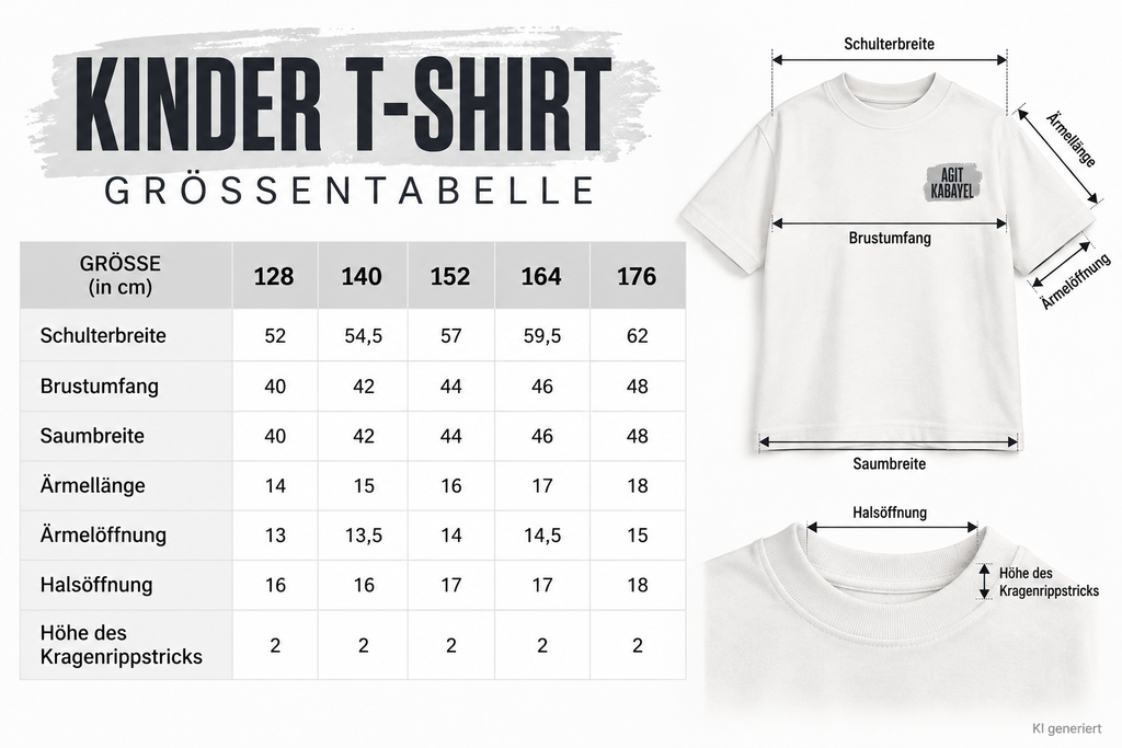 Kinder T-Shirt Offwhite