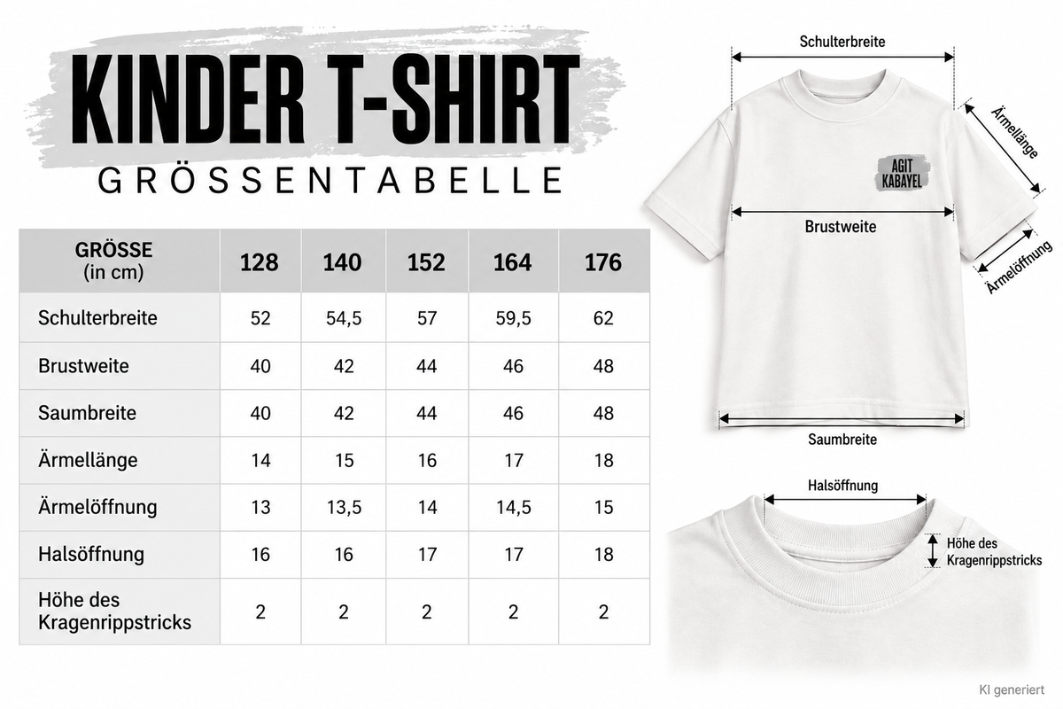 Kinder T-Shirt Black