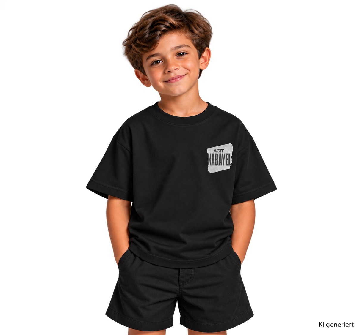 Kinder T-Shirt Black